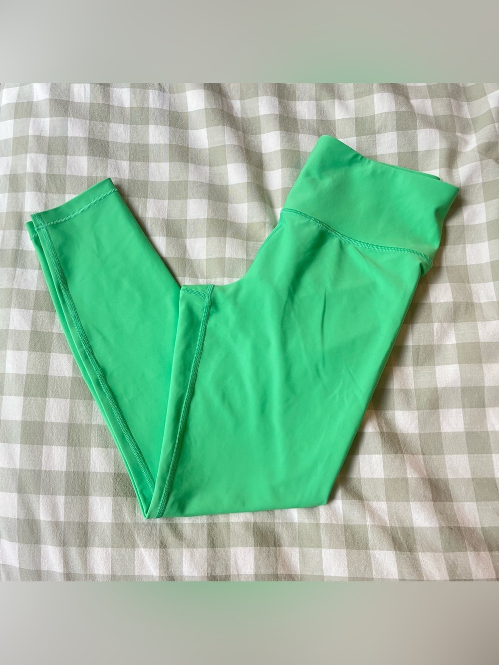 Athleta Neon Green Valley Interval Tight High Rise Leggings